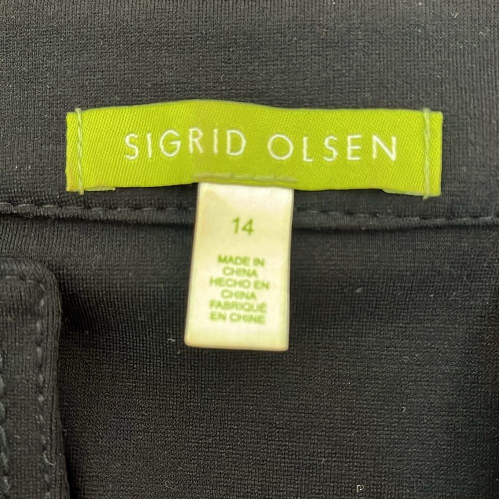 Sigrid Olsen black top size 14 - Picture 5 of 8
